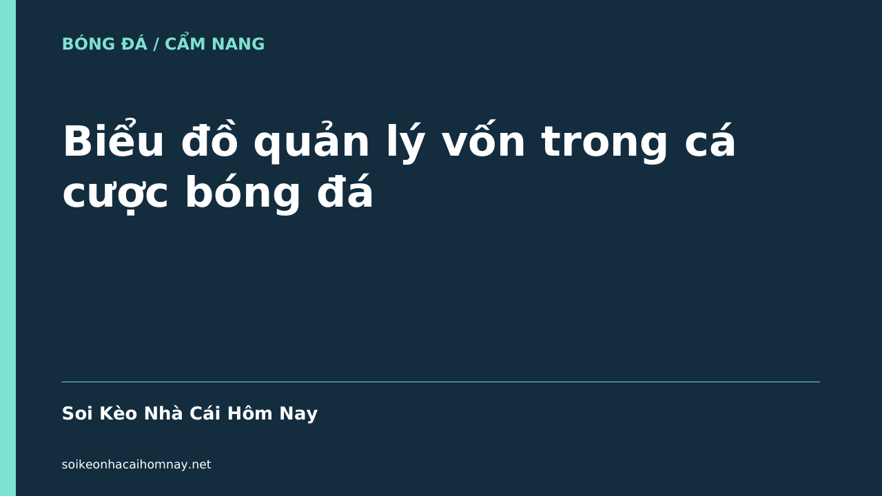 Biểu đồ quản lý vốn trong cá cược bóng đá