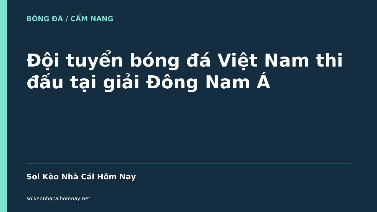 Đội tuyển bóng đá Việt Nam thi đấu tại giải Đông Nam Á